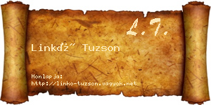 Linkó Tuzson névjegykártya